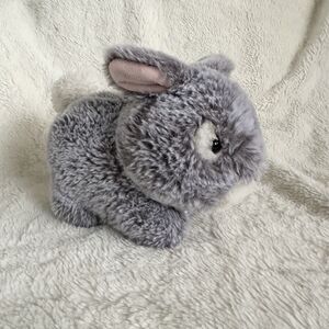 Animal Adventure Grey Baby Bunny Rabbit 7” Spring Easter Plush Toy
